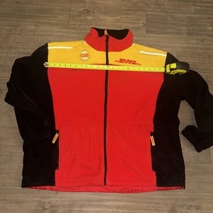 DHL outdoors jacket size Fleece uniform delivery jacket zip up Reflective 2xl - Picture 1 of 6