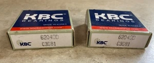 KBC BEARINGS 620400 C3G81 Lot Of 2 NEW - Picture 1 of 3