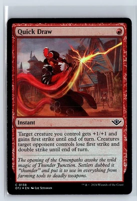 (2x) FOIL Quick Draw Outlaws of Thunder Junction – MTG Magic the Gathering Card - Image 1 of 4