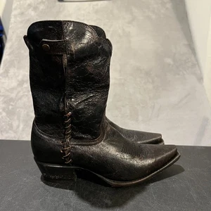 Sonora Cassidy Foldover Boots Womens 7B Western Cowboy Pointed Toe Leather - Picture 1 of 14