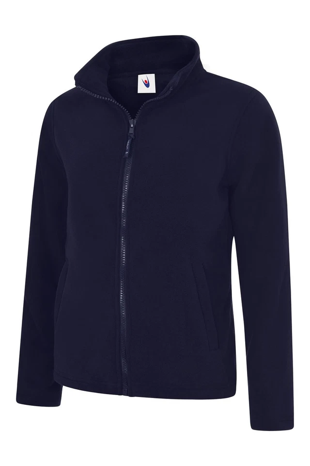 Uneek - Jaket Fleece Zip Penuh Wanita Klasik - Yoke Separuh Bulan - Biru Laut - - Image 1 of 1