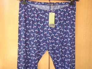 BNWT Gudrun Sjoden blue floral mircomodal leggings Neha XL - Picture 1 of 9