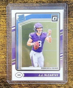 Panini Donruss Optic Rated Rookie 2024 JJ McCarthy #235 Rookie RC Vikings (B) - Imagen 1 de 2