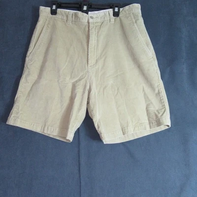 Fidra John Ashworth Shorts Mens 36 Beige Corduroy Bermuda Golf Preppy Yuppie - Image 1 of 4