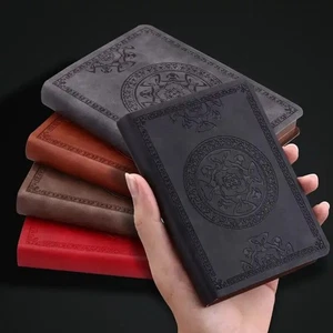 1PCS Mini Notebook A6 Retro style pocket type artificial PU leather writing book - Picture 1 of 11