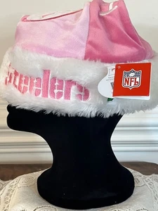 New, NFL, Pittsburgh Steelers, Team Logo, Pink, Christmas Hat. Stocking Cap - Picture 1 of 7