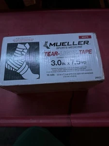 Mueller Sports Medicine Tear-Light Tape - White - 3.0 In X 7.5 Yd (16 Rolls) - Picture 1 of 4