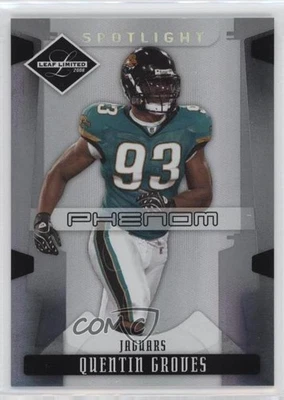 2008 Leaf Limited Phenoms Spotlight Silver /99 Quentin Groves #282 Rookie RC - Image 1 of 2