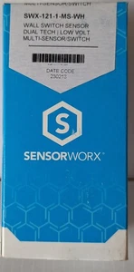 SensorWorx SWX-121-1-MS-WH Wandschalter Sensor - Dual Tech - 1-polig - Auto On - Bild 1 von 3
