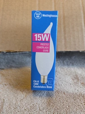 Westinghouse Bulb 15W Candelabra Base Frosted Candle Tip - Image 1 of 3