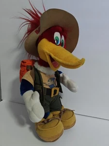 Vintage Rare 14”Woody Woodpecker Safari Plush Toy Universal Studios 1999 - Picture 1 of 5