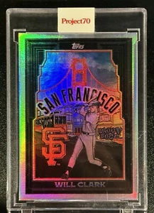 Will Clark Topps Project 70 #892 by Snoop Dogg LE Rainbow Foil 64/70 - Picture 1 of 2