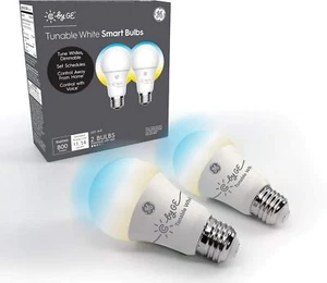 C by GE Tunable White Direct Connect Full Color Two Pack Smart Bulbs Led Dimmabl - Picture 1 of 9