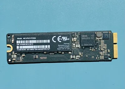 Apple Samsung 512GB SSD MZ-JPU512T/0A6 Macbook pro Retina 2013-2015 655-1805D - Immagine 1 di 2