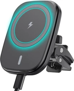 Magnetic Wireless Fast Charger Car Mount Holder For iPhone 12 13 14 15 Pro Max - Picture 1 of 5