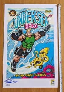SDCC 2023 Undersea Hero Ian Chase Nichols 37/50 SIGNED Print Poster 11x17 comic - Picture 1 of 8