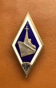 Soviet badge rhombus KTI on graduation from the USSR Institute - Picture 1 of 7