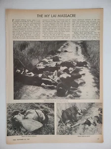 Ma Lai Massacre Vietnam War Fallout Photos Original Story 1969 Time 8x11" 11pg - Picture 1 of 4