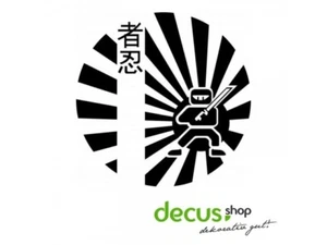 RISING SUN NINJA L 2355 10x10 cm // Sticker JDM Aufkleber Frontscheibe - Picture 1 of 2
