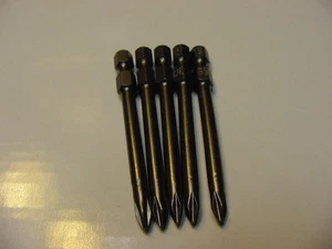 5x Zephyr Phillips Power Bit 3/16" point1 2 3/4", E1101XX275 1/4" Hex Shank USA - Picture 1 of 5