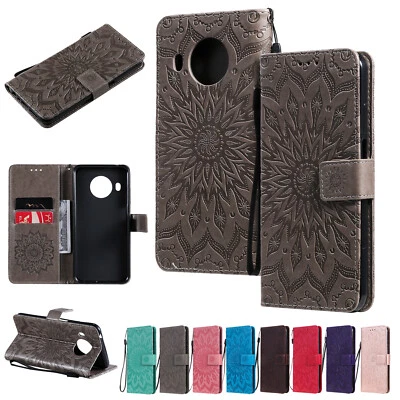 Sun Flower Pattern PU Leather Flip Wallet Case Cover for Nokia G20 X20 8.1 7.1 6 - Image 1 of 4