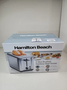 Hamilton Beach 2-Slice Brushed Stainless Steel Toaster - Picture 1 of 5