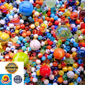 1 Pounds Premium Mixed Glass Mega Marbles for Sale! Modern to Vintage Lot lbs.🔥 - Picture 1 of 1