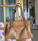 PETUSCO Women’s Summer Brown Leather Designer Shoulder Bag Spain Silver Accents