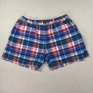 Chubbies USA Shorts Youth Boys XL (30x5) Blue Plaid 100% Cotton Summer Boardwalk - Picture 1 of 14