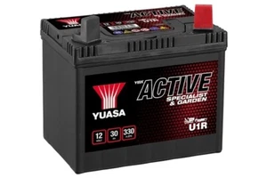 BATTERIA YUASA DA TRATTORINO TAGLIAERBA 12V 30 Ah 330 A U1R POLO POSITIVO DESTRA - Foto 1 di 1
