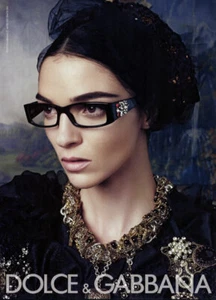 2009 Dolce & Gabbana DG Domenico Mariacarla Boscono Eyewear 1-page MAGAZINE AD - Picture 1 of 1