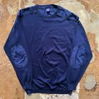 Paul And Shark Sweater Mens 4XL Blue Knit Pullover Long Sleeve Made In Italy
