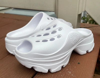 ADIDAS by STELLA MCCARTNEY CLOG 9 Women's Open Toe Slip On White Sporty - Image 1 of 4