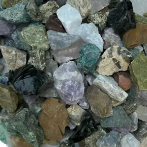 Cristales de gemas de colección de piedras ásperas de 11 libras espécimen natural caída a granel - Imagen 1 de 10