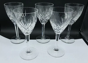 FRENCH St Louis Chantilly Water Glasses Cut Crystal Set of 5, ca 1930 - Picture 1 of 10