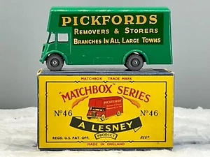 Matchbox Lesney No 46B Pickfords Removals Van G.P.W N,mint,in orig,”C”Box,N.O.S - Picture 1 of 14