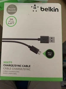 Belkin DuraTek (2m) Micro-USB to USB Cable (Black) E - Picture 1 of 3