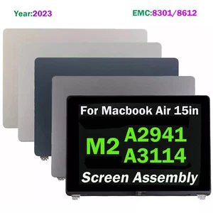 OEM LCD Display Screen For Apple Macbook Air 2023 M2 A2941/A3114 15” Replacement - Picture 1 of 30