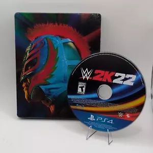 WWE 2K22 (Sony PlayStation 4) - Steelbook with Game (No Codes) - TESTED WORKING - Picture 1 of 5