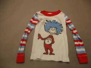 Hanna Andersson Dr. Seuss Size 5 Kids 100% Organic Cotton Knitted Pajama Top 914 - Picture 1 of 5