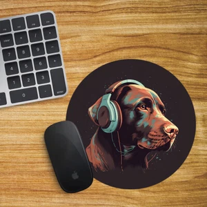 Chocolate Labrador Round Mouse Mat Pad Funny Computer PC Laptop Gift Gaming - Picture 1 of 1