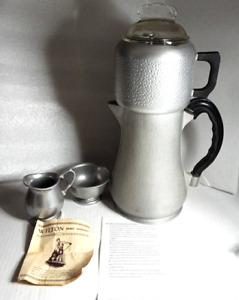 Guardian Service Coffee Pot Percolator w/Glass Lid & Dripper PLUS BONUS