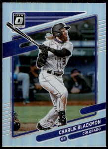 2021 Donruss Optic Prizm #128 Charlie Blackmon Donruss OpticBlue