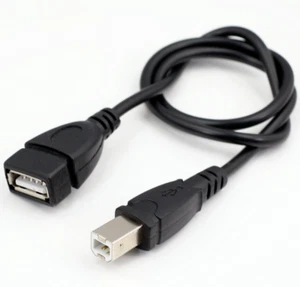 50 cm USB 2.0 Typ A Buchse auf Typ B Stecker Kabel Kabel Kabel Drucker DYMO - Bild 1 von 4
