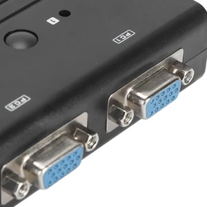 VGA USB KVM Switch 2 Port Manual VGA KVM Switch For 2 PC Sharing 1 Video Mon NEW - Afbeelding 1 van 12