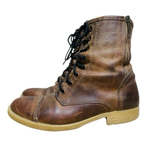 Botas con cordones de cuero para mujer Bed-Stu Judgement talla 7,5 Foto 1 de 4