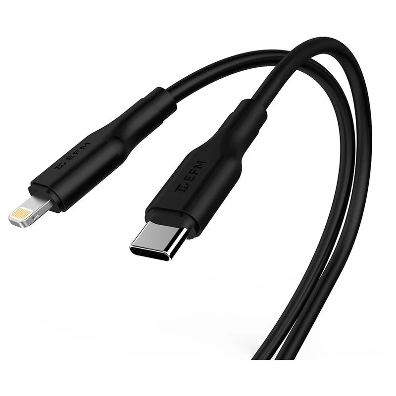 EFM USB Type-C to Lightning (MFI-Certified) 2M Black Charge & Sync Cable - Image 1 of 1