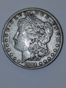 Mejor dólar de plata Morgan 1884 - 90% moneda de Estados Unidos - bonita moneda *T48 - Imagen 1 de 4