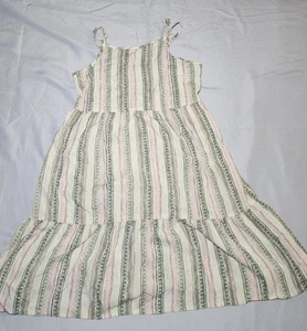 Arizona Striped Girls Dress Size 7/8 - Picture 1 of 8