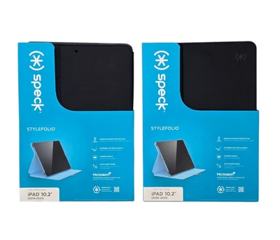 Speck 13659-B565 StyleFolio iPad Case 10" 2019-2020 Black/Slate Grey 2Pk NEW - Image 1 of 4